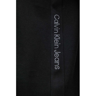 Calvin Klein Jeans Памучна тениска Calvin Klein Jeans в черно с изчистен дизайн J30J326159 (J30J326159)