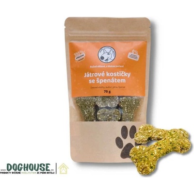 Koko Charlie Játrové kostičky se špenátem pro psy 70 g