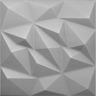 Deccart Diamond geometrické 3D pěnové Grey 10m²
