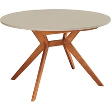 RAGABA Biju Round Oak 120-170 cm hnedobéžová