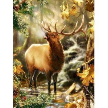 Norimpex - Puzzle Diamant painting: The call of the forest 30x40cm - 1 - 39 piese