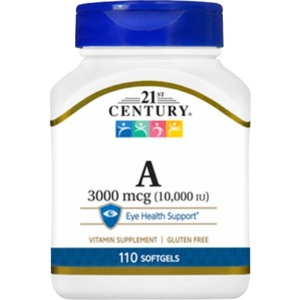 21st Century Vitamin A 3000 mcg [110 Гел капсули]