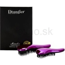 Detangler Set Miraculous Purple rozčesávacia kefa na vlasy s rukoväťou