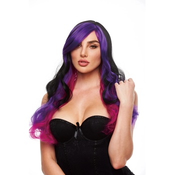 Image 1 of Pleasure Wigs Brandi Black & Purple
