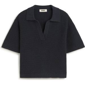Ecoalf Дамски пуловер Ecoalf Women's Anna Knit Polo shirt - Dark Navy (117-3516-0113)