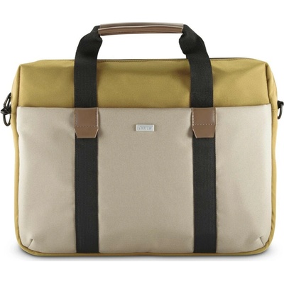 Hama Silvan, taška na notebook, pre 34-36 cm (13,3-14,1), recyklovaný polyester, béžová/žltá 222062