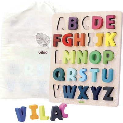 Vilac vkladacie puzzle abeceda