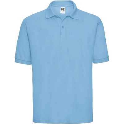 Russell Men's Polycotton polo Blue T-Shirt světle modrá