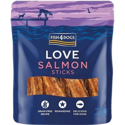 4Dogs Fish Love maškrty s lososom tyčinky 85 g