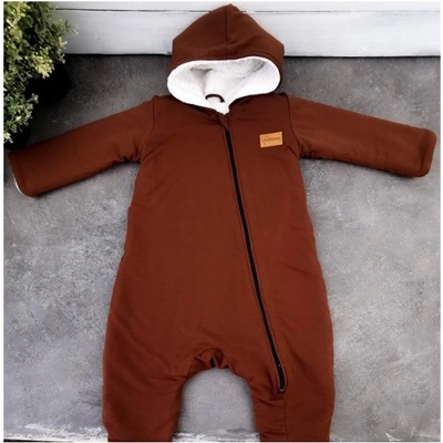 Zateplený overal s fleecem Brown