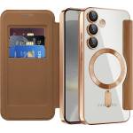 Techsuit Кейс за Samsung Galaxy S24 Plus - SmartMag Book Case - Кафяв (KF2351996)