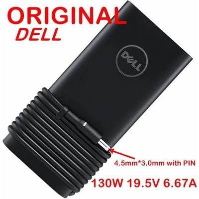 Dell Захранване (оригинално) за Dell Latitude 11/12/13/14/15 Precision 15 3000/5000/7000 Series, 19.5V/6.67A/130W, 4.5x3.0mm жак