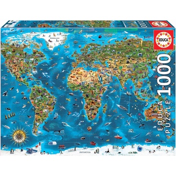 Educa Чудесата на света - пъзел 1000 части (edu19022)