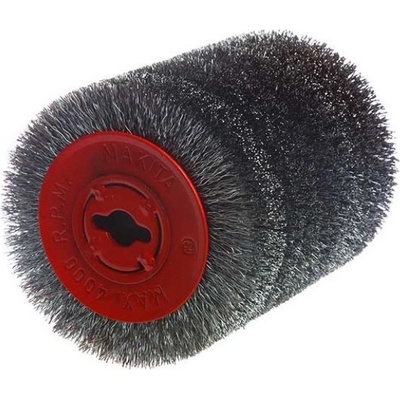 MAKITA P-04400 Kefa valcová D 100x120 mm / pre kefovaciu brúsku 9741 - oceľový vlnitý drôt 0.3 mm - MAKITA P-04400