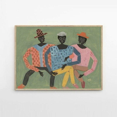 Moikka Plakát Hanging Out by Ibi Meier-Oruitemeka 50x70