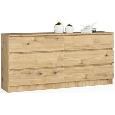 Ak furniture Kuba 160 cm 6 zásuviek