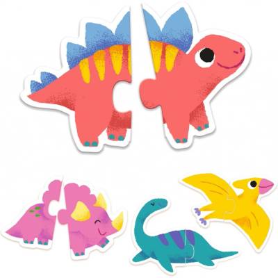 DJECO Duo Dinosauři 10x2 dílky