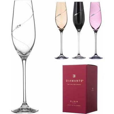 Diamante Silhouette Selection poháre na sekt 4 x 210 ml