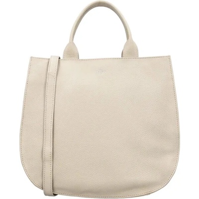Charm London Biela luxusná kožená shopper kabelka „Euphoria”