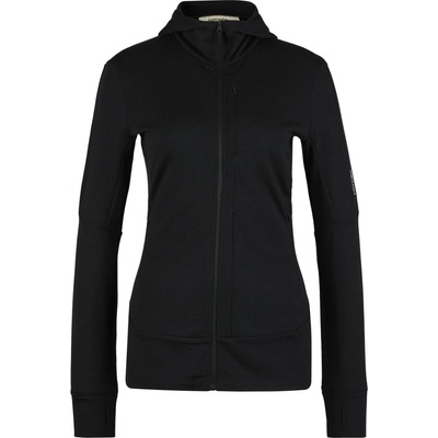 Icebreaker Дамско вълнено яке Icebreaker Women's Merino 260 Quantum IV L/S Zip Hoodie Merino hoodie - Black II - размер XL (105-5158-0515)