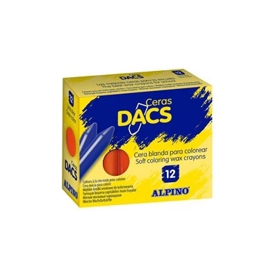 Alpino Balenie 12 voskoviek DACs tmavo hnedá