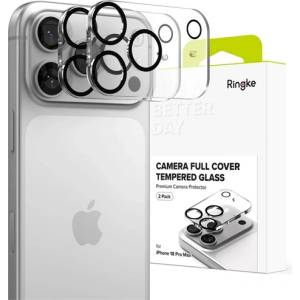 Ringke iPhone 18 Pro Max RINGKE стъкло за защита на камерата, 2 бр. , 9H, ЧЕРНО (GP-198345)
