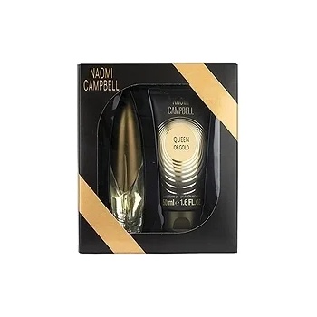 Image 1 of Naomi Campbell Queen Of Gold Подаръчен комплект, Тоалетна вода 15ml + Душ гел 50ml, Жени