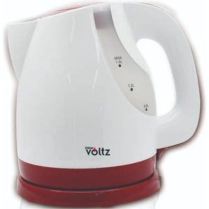 Voltz Електрическа кана Oliver Voltz OV51230V, 2200W, 1, 6 литра, вграден нагревател, Бяла/Червена (OV51230V) Електрически кани