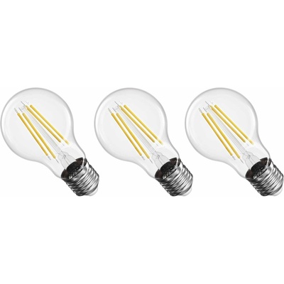 Emos LED žárovka Filament A60 E27 5 W 75 W 1 060 lm neutrální bílá 3ks