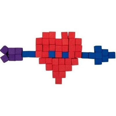 Teddies Stavebnice mini kostičky pěnové samolepící