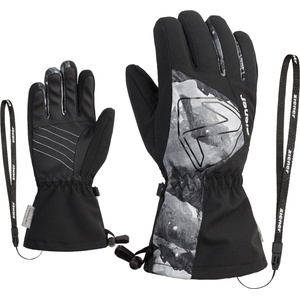 Ziener Детски ръкавици Ziener Kid's Laval AS AW Gloves - Black / Grey Mountain Print - размер 6, 5 (EU) (202-4968-0118)
