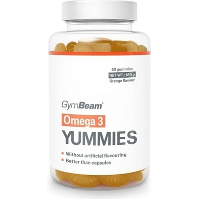 GymBeam OMEGA 3 YUMMIES 60 kapsúl