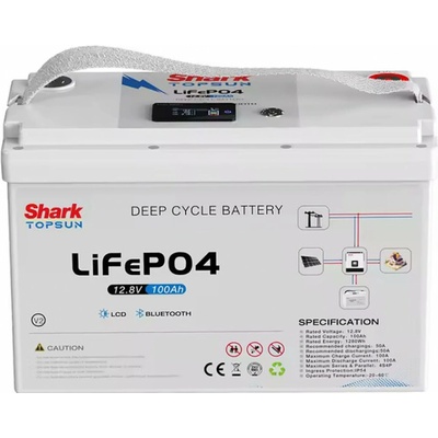 SHARK LiFePo4 12V 100Ah LCD Bluetooth