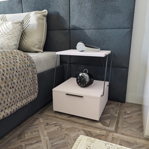 ASIR GROUP Нощно шкафче TEKOBA 52x42 cм бяло (AS1291)