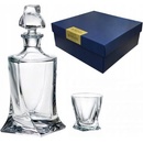 Bohemia Crystalite Likér set Quadro obsahuje 1karafu s objemem 0,5 l a 6 sklenic s objemem 55 ml
