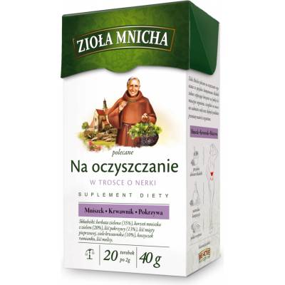 Big-Active Bylinný čaj Zioła Mnicha na prečistenie 40 g 20 vrecúšok