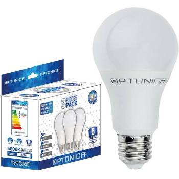 OPTONICA Led КРУШКА a65 e27 15w 1320lm ra-80 ac175-265v 2700k - 3 БРОЯ/КАШОН (1735)