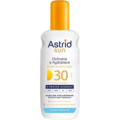 Astrid Sun Moisturizing слънцезащитен спрей за лице и тяло spf 30 унисекс 200 мл