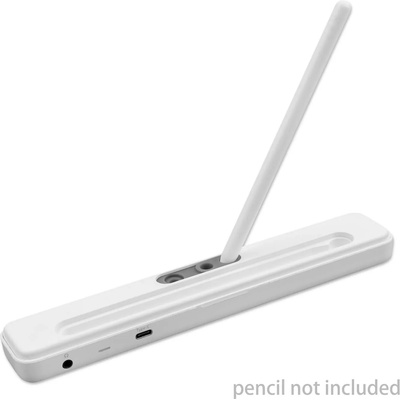 4smarts Active 4in1 USB-C Hub - мултифункционален хъб с HDMI, VGA, USB-C, USB 3.0, 3.5 мм аудио вход и отделение за Apple Pencil 2 (бял)