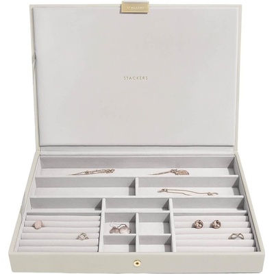 Stackers Ковчеже за бижута Stackers с капаче supersize светлобежово (75619)