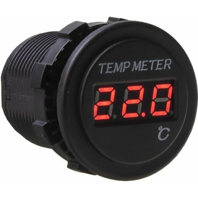 Digitálny teplomer 12/24V červený (34586)