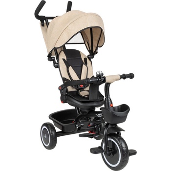 FunFit Kids Twist 360° въртяща се триколка с клаксон - бежово (4735)