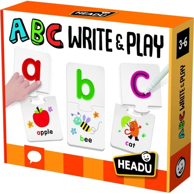 Headu Образователен пъзел Headu ABC - Пиши и играй (HEN54372)