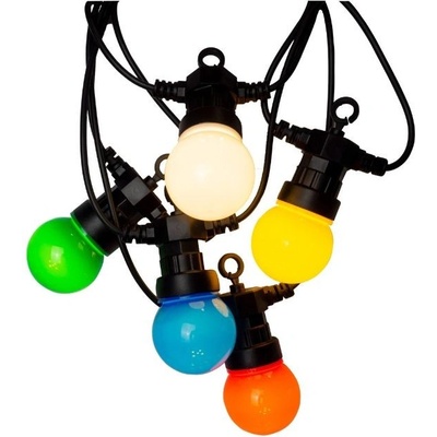 AVIDE AOS10LE40L-RGB Venkovní světelný řetěz s 10 barevnými žárovkami