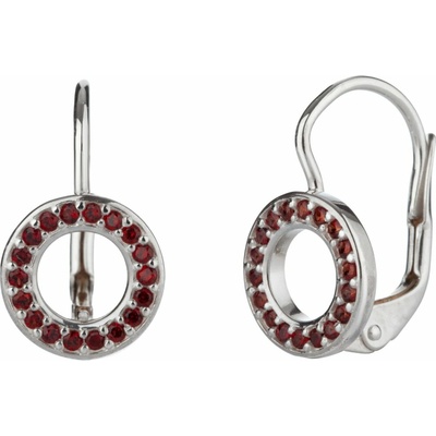 Český Granát Jan Kos jewellery Stříbrné náušnice 13150245001