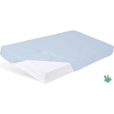 BabyMatex prostěradlo Bamboo s gumou Modré 80x160