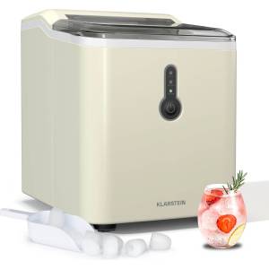 Klarstein ChillOut Ice Cube Maker, 12 кг/ден, 9 кубчета лед за 8 минути, 120 W, резервоар за вода (TK49-ChillOut-CR) (TK49-ChillOut-CR) - klarstein Ледогенератор