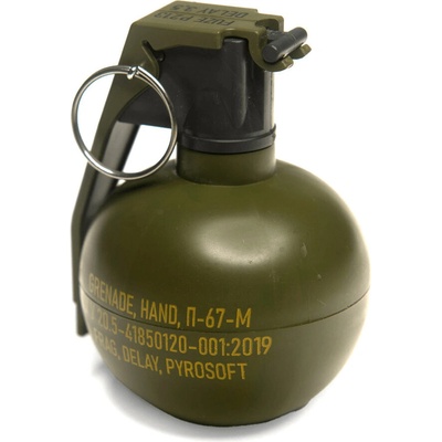 Pyrosoft airsoftový ruční granát P-67M NATO Zelená – Zboží Dáma