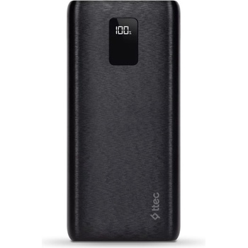Image 1 of Ttec Външна батерия ttec, PowerSlim Trio, LCD, 20.000mAh, PD 22, 5W, Trio Cable, Черен