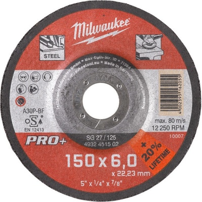 Milwaukee Brúsny kotúč 150 x 6,0 mm 4932471387